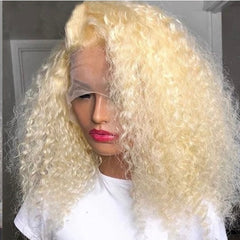 Frontal Blonde Deep Curl Wigs HD