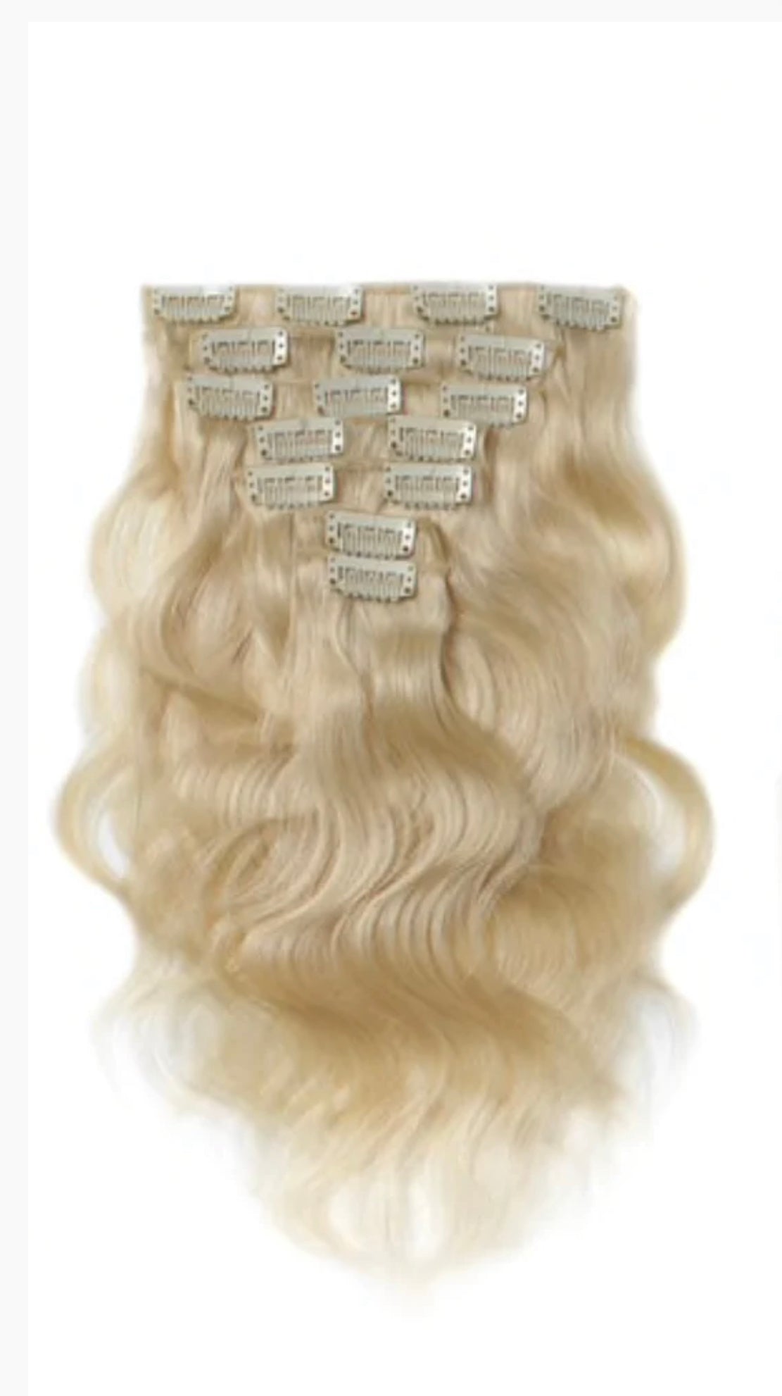 Blonde clips ins